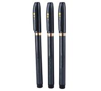 Haosie Rotulador negro para caligrafía negra, bolígrafo de punta suave, 3 unidades, bolígrafo de tinta Shodo para caligrafía china japonesa