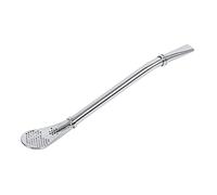 Haosie Yerba Mate - Pajitas de metal de acero inoxidable, cuchara filtrada para prensa francesa, jugos, agitación (15,7 x 2,2 cm)