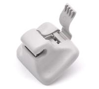 HAOTOM Enganches para viseras parasol Soporte con clip para montar en el gancho del parasol Gris para VW Golf 5 6 Jetta Passat B6 CC Tiguan Touran Beetle 1K0857561B
