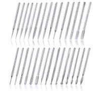 HaoTrade 30 unidades mini fresas de diamante, vástago de 2,35 mm de diamante, fresas de acero de tungsteno, fresa rotativa, fresa rotativa para piedra / cristal / metal lijado, pulido, grabado