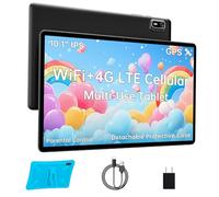 HAOVM Tableta de 10 pulgadas Android 14, SIM 4G desbloqueada, pantalla táctil IPS, procesador rápido de 2.0 GHz, 3 GB + 32 GB + TF expandir, WiFi de 2.4 G/5 GHz, cámara de 8 MP, tableta con ranura