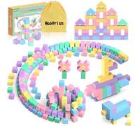 HaoVrisn 100 bloques de construcción magnéticos para niños, bloques magnéticos para niños, juguetes magnéticos a partir de 3, 4, 5, 6, 7, 8, regalo para niños y niñas (2,5 cm x 2,5 cm)