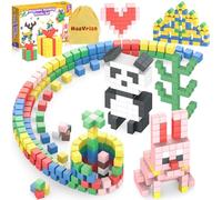 HaoVrisn Bloques Magneticos Construccion Niños, 108 Piezas magneticas niños, Juguetes Montessori de Cubos Magnéticos, Regalo & Juguetes Niños 3 4 5 6 7 8 9 Años (2.5CM*2.5CM)
