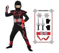 HaoVrisn Disfraz Ninja Niño Disfraces Originales Carnaval Disfraz Ninja Mujer Disfraz de Ninja Niño Disfraz Niño Carnaval Disfraz Carnaval Niño Disfraces Carnaval Ninja Disfraz Mujer (L (140-150cm))