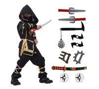 HaoVrisn Disfraz Ninja Niño Disfraz Ninja Mujer Disfraces Originales Carnaval Disfraz de Ninja Niño Disfraz Niño Carnaval Disfraz Carnaval Niño Disfraces Carnaval Ninja Disfraz Mujer (3-5años)