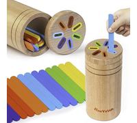 HaoVrisn Juguetes Niños 1 2 3 Años, Juguetes Montessori 1-3 Años, Juguetes Educativos de Apilar y Encajar 1 2 3 Años, Juguete Montessori de Madera para Clasificar Formas y Colores