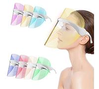 HAOWAZI LED Light Facial Mask, LED Face Mâsk Light Therapy, 7 Colors LED Facial Face Mâsk, LED Face Mask Light Therapy Wireless for Home Use, Portable & Light, USB Rechargeable (7 Color)