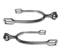 Haowul Espuelas De Bola De Rodillo De Acero Inoxidable, Espuelas De Caballo, 1 Par De Espuelas Exquisitas, Accesorios Ecuestres De Bola De Rodillo para Botas Ecuestres, Entrenamiento De Caballos