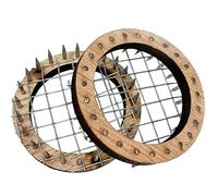 Haowul Jaula De Abejas Queen 2pcs Estilo Aguja De Madera En Movimiento De Madera Jaula para Equipos De Apicultura Herramienta Manual De Colmena Herramienta De Apicultor