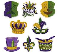 Haowul Paquete De 8 Parches Termoadhesivos, Insignia De Payaso De Carnaval, Conjunto De Parches Bordados, Parches De Tela Bordados para Ropa, Chaquetas, Camisas, Sombreros, Mochilas