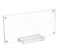 Haowul Soporte para Marco De Billetes De Dólar, Soporte para Letreros De Acrílico, Vitrina Transparente con Protector De Dinero De Papel Base para Regalo De Colección En Hogar Y Oficina