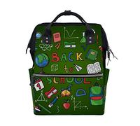 HaoXiang Mochila multifunción para mujer, bolsa de equipaje, mochila para pañales, mochila de alta capacidad, bolsa de estudiante para el regreso a clases, blanco