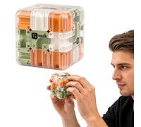 HAOXYO Bola de Laberinto Interactivo en 3D, Laberinto con Bola Rodante, Juguete De Ingenio Entretenido para fomenta Lógica, Concentración & Coordinación Ojo-Mano