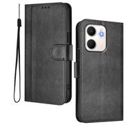 HAOYE Funda Billetera Cuero para OPPO A5X 4G / 5G - Carcasa Magnética con Ranuras Tarjetas & Soporte Plegable | Estilo Retro - Negro