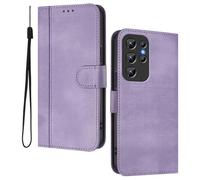 HAOYE Funda Billetera Cuero para Oukitel C1 / C1 Pro - Carcasa Magnética con Ranuras Tarjetas & Soporte Plegable | Estilo Retro - Púrpura