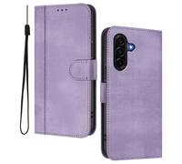 HAOYE Funda Billetera Cuero para Samsung Galaxy A57 5G - Carcasa Magnética con Ranuras Tarjetas & Soporte Plegable | Estilo Retro - Púrpura