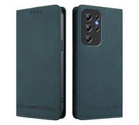 HAOYE Funda Cartera de Cuero Premium para Oukitel C1 / C1 Pro - Flip Carcasa Magnética con Protección RFID, Soporte Plegable & Bumper Anti-Golpes - Verde Oscuro