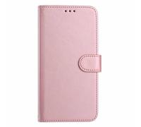 HAOYE Funda de Cuero para Oukitel C61 / C61 Pro, Funda Cartera con Cierre Magnético/Ranura para Tarjetas, Carcasa con Protección RFID y Soporte Plegable - Rosa