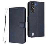 HAOYE Funda de Cuero para ZTE Nubia Red Magic 10 Pro/Magic 10 Pro+, Funda Cartera con Cierre Magnético/Ranura para Tarjetas, Carcasa con Protección RFID y Soporte Plegable - Azul
