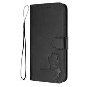 HAOYE Funda de Cuero Patrón de Panda para Vivo V40 Lite 5G - Protección RFID Carcasa con Ranuras Tarjetas, Soporte & Antigolpes - Negro