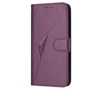HAOYE Funda de Cuero Premium para Oukitel C62 / C62 Pro - Monedero con Cierre Magnético, Soporte Ajustable & Protección Superior Carcasa - Morado Oscuro
