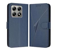 HAOYE Funda de Cuero Premium para Xiaomi 15T 5G - Monedero con Cierre Magnético, Soporte Ajustable & Protección Superior Carcasa - Azul