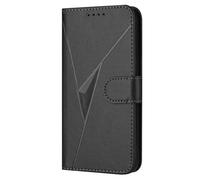 HAOYE Funda de Cuero Premium para Xiaomi 15T 5G - Monedero con Cierre Magnético, Soporte Ajustable & Protección Superior Carcasa - Negro