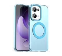 HAOYE Funda Magnética para Xiaomi Redmi 15C 4G - Carcasa TPU+PC Delgada con Acabado Mate, Anti-Huellas, Antigolpes, Compatible con MagSafe - Azul
