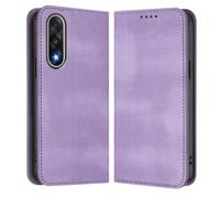 HAOYE Funda para Oneplus Nord CE5, Carcasa Billetera de TPU y Cuero con Ranuras para Tarjetas/Bloqueo RFID/Cierre Magnético/Soporte - Morado