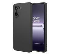 HAOYE Funda para Oneplus Nord CE5, Carcasa Suave Silicona TPU de Cubierta Delgado, Protector a Prueba de Golpes Case Cover con Forro de Tela. Negro