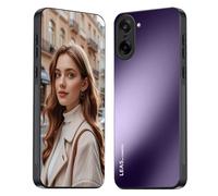 HAOYE Funda para Oneplus Nord CE5 con Carcasa Mate Escarchada, Slim Antideslizante a Prueba de Golpes, Protección Completa Antihuella - Púrpura