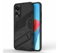 HAOYE Funda para OPPO A38 4G / A18, Carcasa Tough Armor Robusta Armadura Híbrida TPU/PC, Protector Interno TPU a Prueba de Golpes + Soporte Plegable. Negro