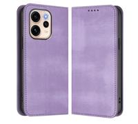 HAOYE Funda para OPPO Reno 15F 5G/4G | Reno 15 FS 5G/4G, Carcasa Billetera de TPU y Cuero con Ranuras para Tarjetas/Bloqueo RFID/Cierre Magnético/Soporte - Morado