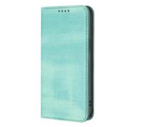 HAOYE Funda para Oukitel C62 / C62 Pro, Carcasa Billetera de TPU y Cuero con Ranuras para Tarjetas/Bloqueo RFID/Cierre Magnético/Soporte - Verde Claro