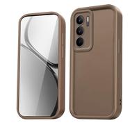 HAOYE Funda para Realme 14X 5G,Silicona Carcasa Antigolpes con Bordes Elevados/Esquinas Reforzadas y Diseño Elegante - Marrón