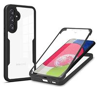 HAOYE Funda para Realme C30 / C33 / C30S, 360 Grados Shockproof Transparente Carcasa con Protector de Pantalla, Hard PC y Silicona TPU Tough Case Cover. Negro