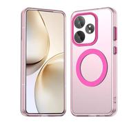 HAOYE Funda para Realme GT 6 / Realme GT 6T - Carcasa TPU+PC Delgada con Acabado Mate, Anti-Huellas, Antigolpes, Compatible con MagSafe Accesorios - Rojo