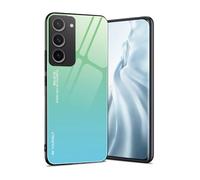 HAOYE Funda para Samsung Galaxy S23 Plus | S23+ 5G, Tapa Trasera de Cristal Templado Resistente a Arañazos, Carcasa Protectora de Parachoques de TPU Silicona Case Cover(6)