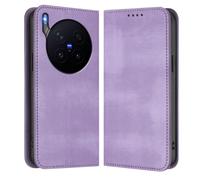 HAOYE Funda para Vivo X300 Pro, Carcasa Billetera de TPU y Cuero con Ranuras para Tarjetas/Bloqueo RFID/Cierre Magnético/Soporte - Morado