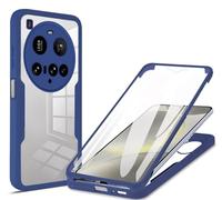 HAOYE Funda para Xiaomi 15 Ultra 5G, 360 Grados Shockproof Transparente Carcasa con Protector de Pantalla, Hard PC y Silicona TPU Tough Case Cover. Azul