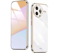 HAOYE Funda para Xiaomi Poco F7 Ultra, Carcasa Suave Silicona TPU de Galvanoplastia Cubierta Delgado, Protector TPU a Prueba de Golpes Case Cover. Blanco