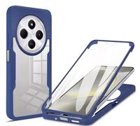 HAOYE Funda para Xiaomi Redmi 14C, 360 Grados Shockproof Transparente Carcasa con Protector de Pantalla, Hard PC y Silicona TPU Tough Case Cover. Azul