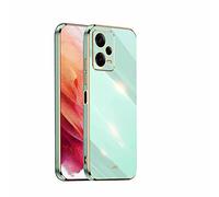 HAOYE Funda para Xiaomi Redmi Note 12 Pro+ (Plus), Carcasa Suave Silicona TPU de Galvanoplastia Cubierta Delgado, Protector TPU a Prueba de Golpes Case Cover. Verde