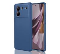 HAOYE Funda para ZTE Blade A54, Carcasa Suave Silicona TPU de Cubierta Delgado, Protector a Prueba de Golpes Case Cover con Forro de Tela. Azul