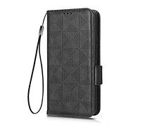 HAOYE Leather Folio Funda para Vivo Y17s, PU + TPU Flip Carcasa de Cuero Libro Protector con [Magnético] [Soporte Móvil] [Ranuras para Tarjetas], Negro