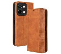 HAOYE Leather Folio Funda para Vivo Y28 4G, PU + TPU Flip Carcasa de Cuero Libro Protector con Magnético y Ranuras para Tarjetas y Plegable de Soporte, Marrón