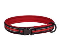 haoyueer Collar de perro de nailon reflectante con hebilla de seguridad, collares ajustables para mascotas con acolchado de neopreno suave para perros pequeños, medianos y grandes
