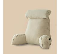 HAOYUES Almohada Lectura Cama,con Brazos,Lavable,multifunción,Respaldo Lumbar,con Almohada para el Cuello y Bolsillo,Almohadas de Espalda para Adultos para Leer,Relajarse