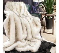 HAOYUES Manta de Felpa de Lujo,Suave y acogedora Manta de Piel sintética,Esponjosa Manta Gruesa de sofá,Ultra Suave,cómoda,cálida y Lujosa,Manta Peluda para Oficina,Sala de Estar