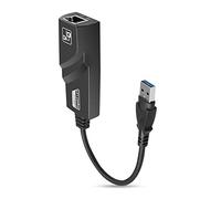 Haoyull Adaptador LAN para portátil 10/100/1000Mbps Ethernet adaptador USB 3.0 a RJ45 tarjeta Ethernet LAN adaptador USB 3.0 a RJ45 Gigabit Ethernet
